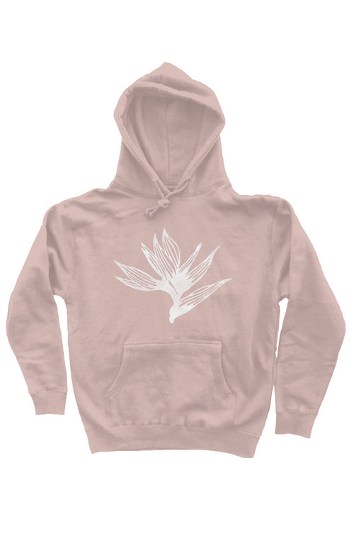 BIRD OF PARADISE HOOD - PNK/WHT