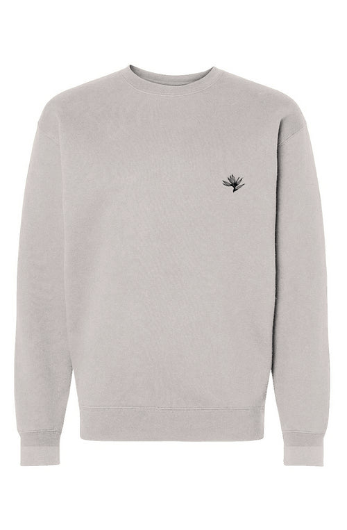 Bird of Paradise - Embroidered Sweatshirt - BONE/B